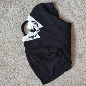 Modcloth x Dangerfield Wednesday Adams Bat Collar Dress
